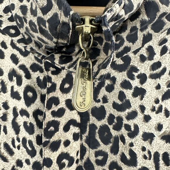 Fuda International VTG 90's Plus 3X 100% Silk Zip Up Satin Bomber Leopard Jacket - Picture 3 of 8